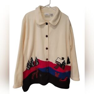 Parisian Works Fleece Christmas Jacket Size 3X